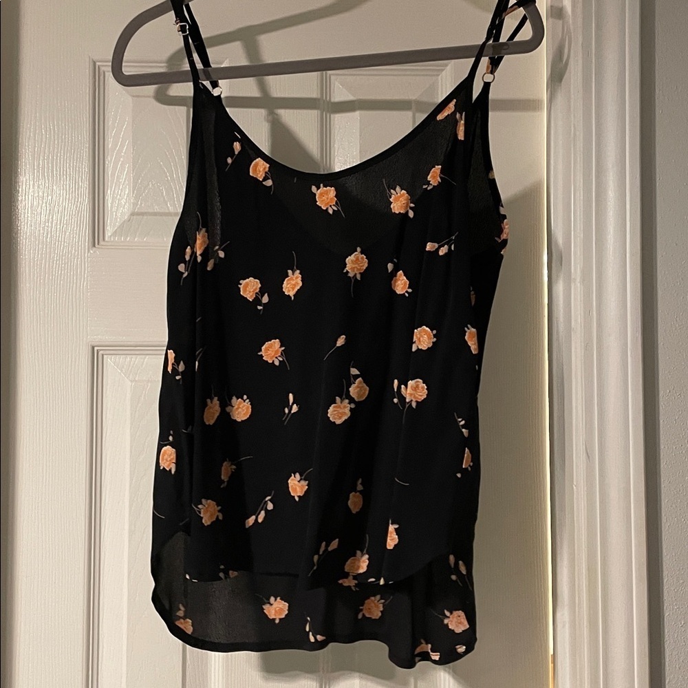EUC Flynn Skye black floral camisole tank - Picture 3 of 5